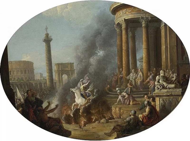 Il salto sul fuoco di Marcus Curtius